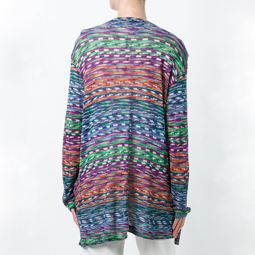 Multicolour knit cardigan by Other Designers featuring a cozy, multicolored woven pattern and button closure.