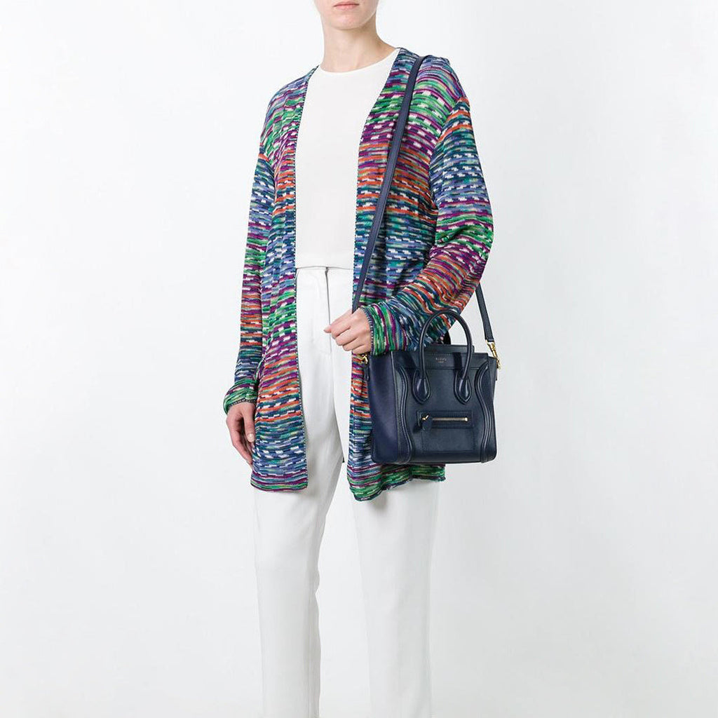 Multicolour knit cardigan by Other Designers featuring a cozy, patterned design and button closure, displayed on a neutral background.