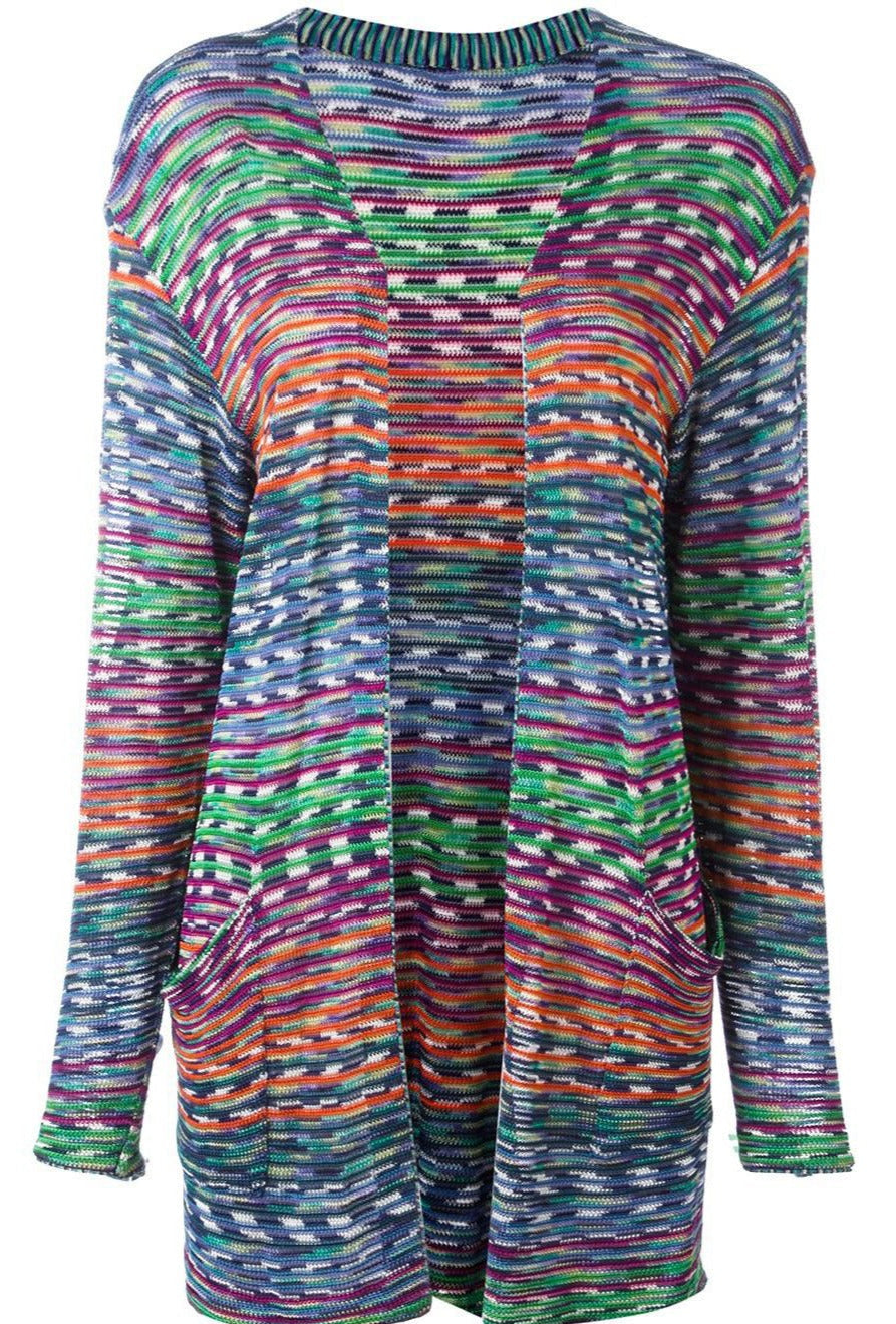 Multicolour knit cardigan from Other Designers featuring a cozy, multicolored pattern and button closure, casual and stylish for everyday wear.