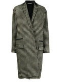 Celine Pre-Fall 2011 Phoebe Philo runway coat in neutral fabric with tailored fit and classic design, displayed on model.