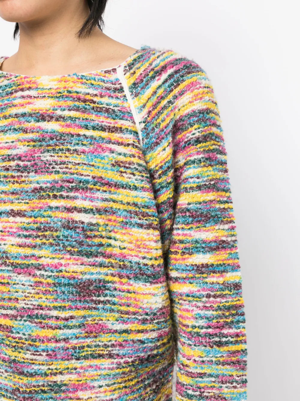 Colorful rainbow jumper from Chloé, a cozy knit tops with vibrant stripes and a stylish, casual fit.