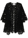 Chloé black lace kimono styled as a blazer or jacket with delicate lace details and a relaxed fit.