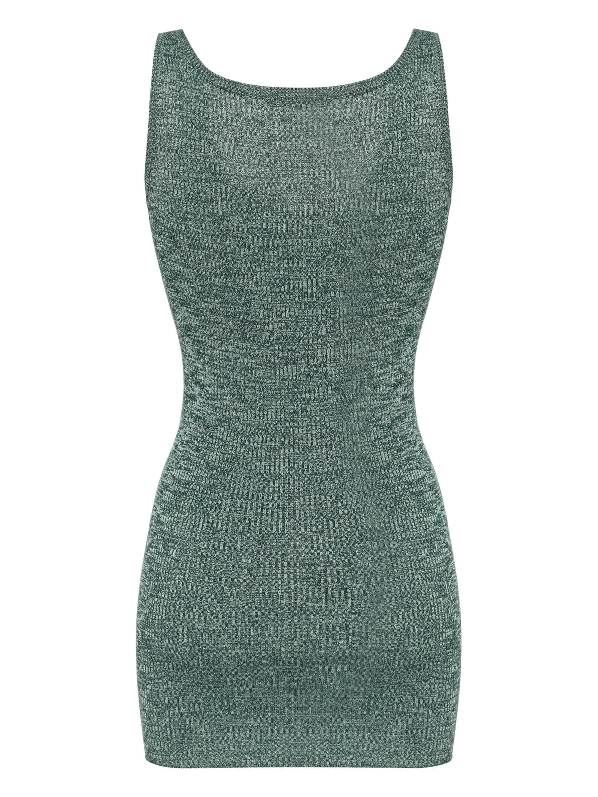 Aqua green Prada 2000s knitted top featuring a fitted design and textured knit fabric.