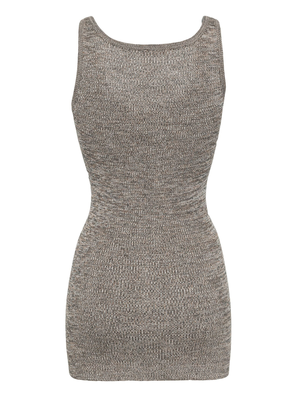 Brown 2000s Prada knitted top, stylish vintage long-sleeve sweater with textured knit pattern.