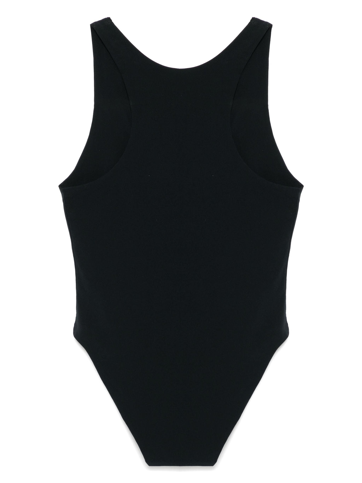 Miu Miu Resort 2009 bodysuit, stylish top with elegant design, shown in a close-up image highlighting fabric and fit details.