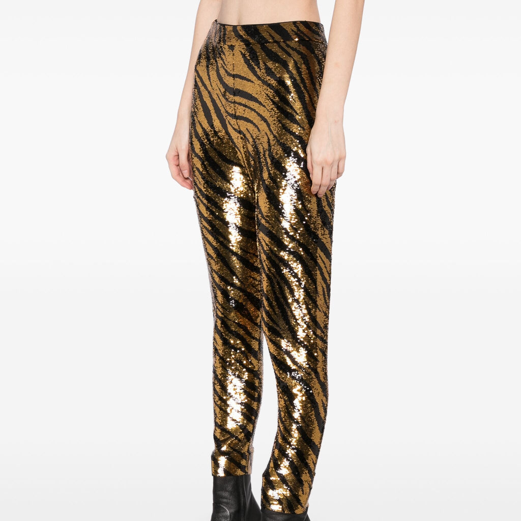 Balenciaga sequin stretch-jersey leggings, stylish trousers with shimmering sequin details and comfortable fit.
