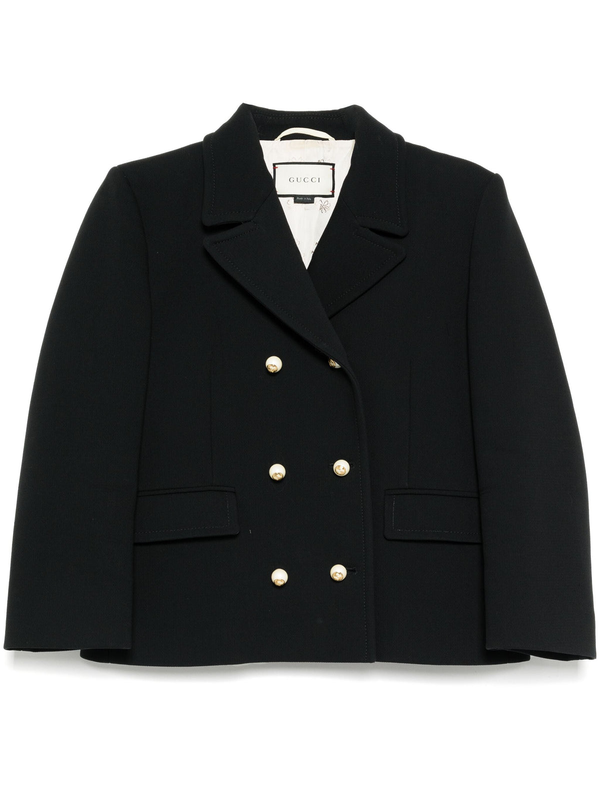 Gucci GG Buttons blazer featuring classic design, tailored fit, and iconic button details, perfect for stylish formal or casual wear.