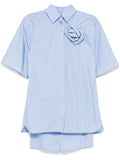 Valentino striped romper, stylish dress with bold pattern, sleeveless design, and relaxed fit, perfect for casual summer wear.