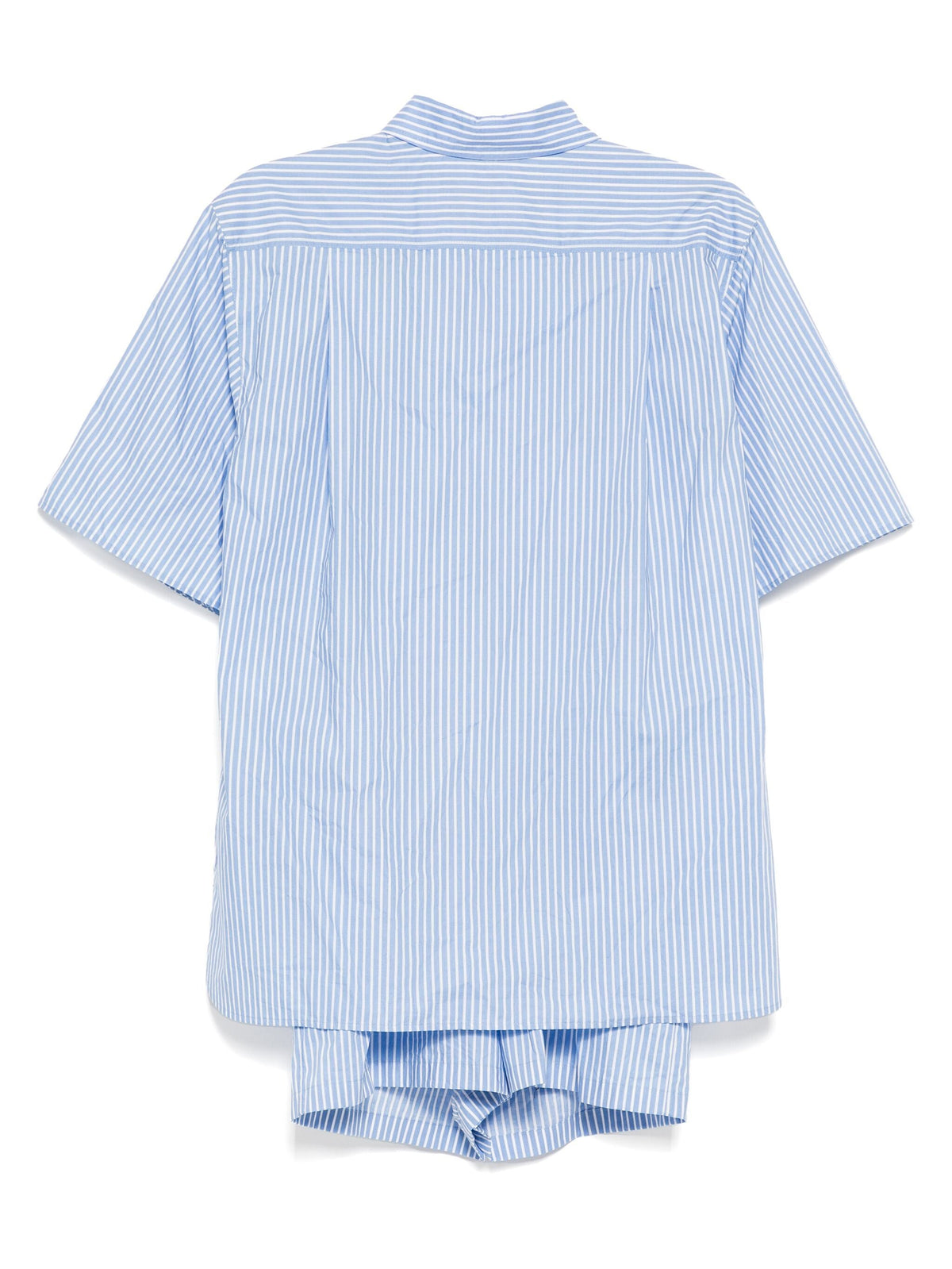 Valentino striped romper dress with bold color-block pattern, sleeveless design, and relaxed fit for casual summer wear.