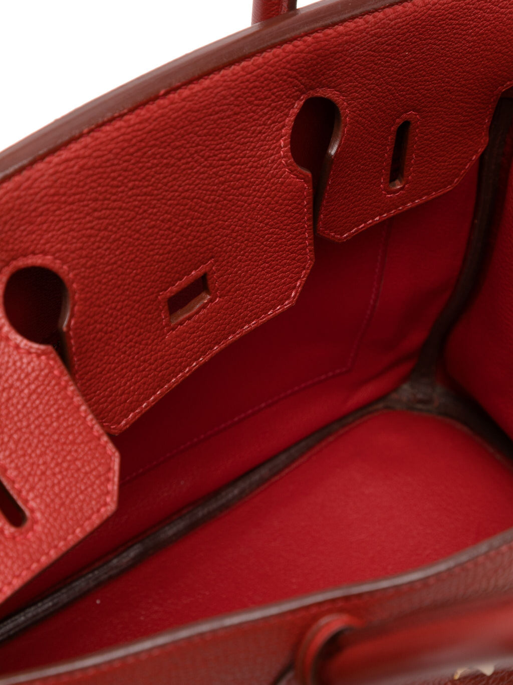Hermès Birkin 30 Brique Togo GHW top handle bag with gold hardware, showcasing its luxurious leather texture and classic design.
