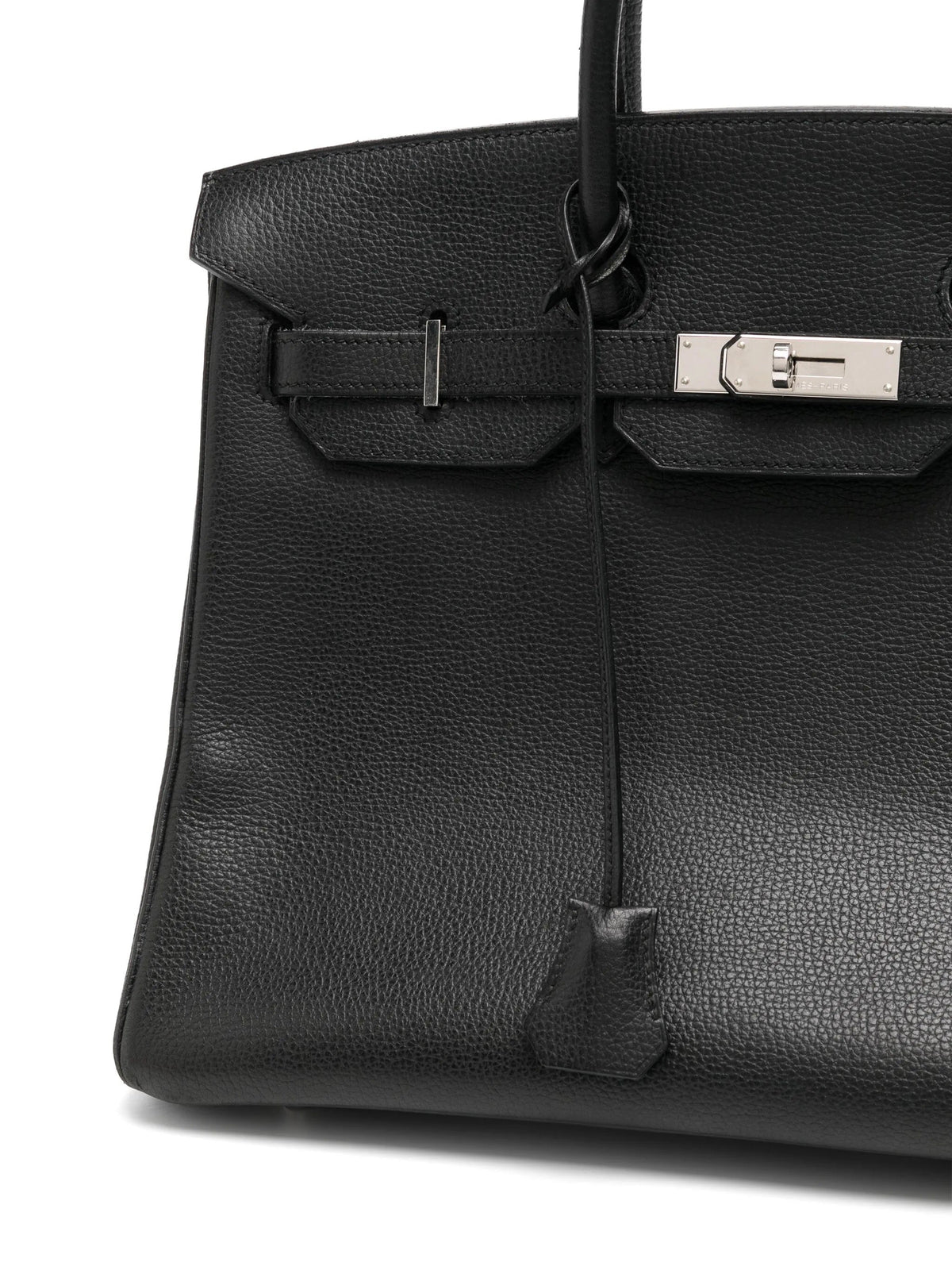 Hermès Birkin 35 Black Togo Top Handle Bag with gold hardware, showcasing its luxurious leather and classic design.