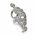 18K coiled snake ring with intricate detailing, crafted by Other Designers, displayed on a white background.