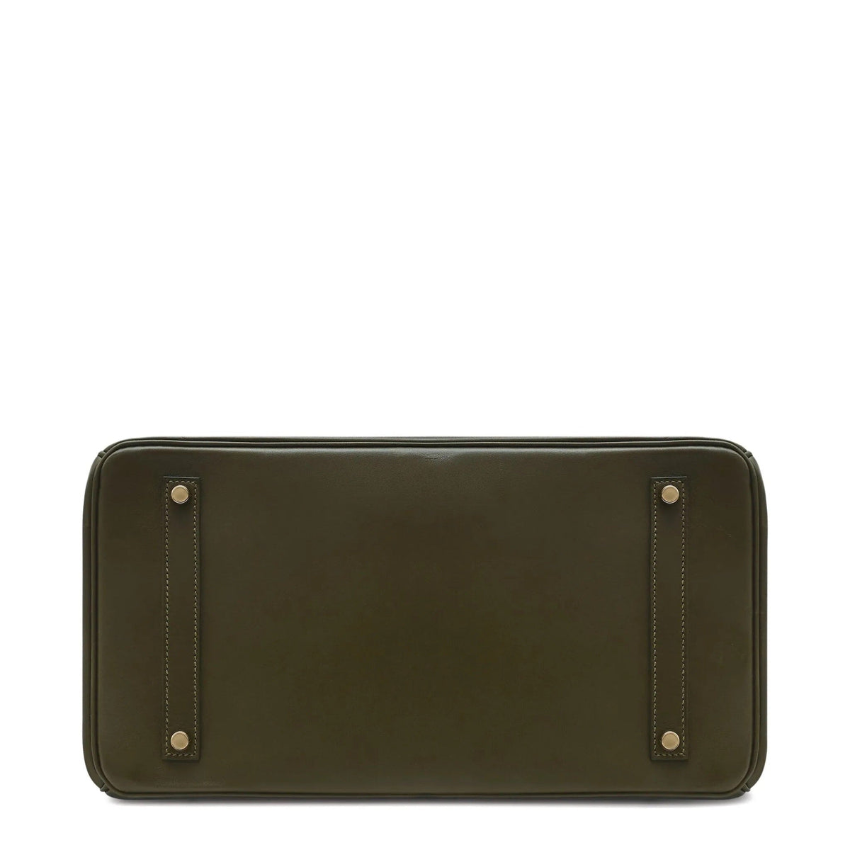 Hermès Birkin 35 Ghillies Tadelakt Vert Veronese top handle bag with smooth leather and elegant design.