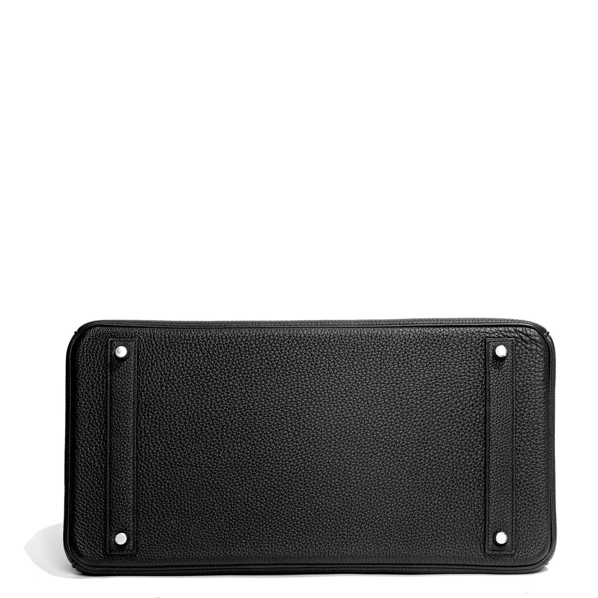 Hermès Birkin 40 Black Togo leather top handle bag with gold hardware, showcasing its elegant design and structured shape.