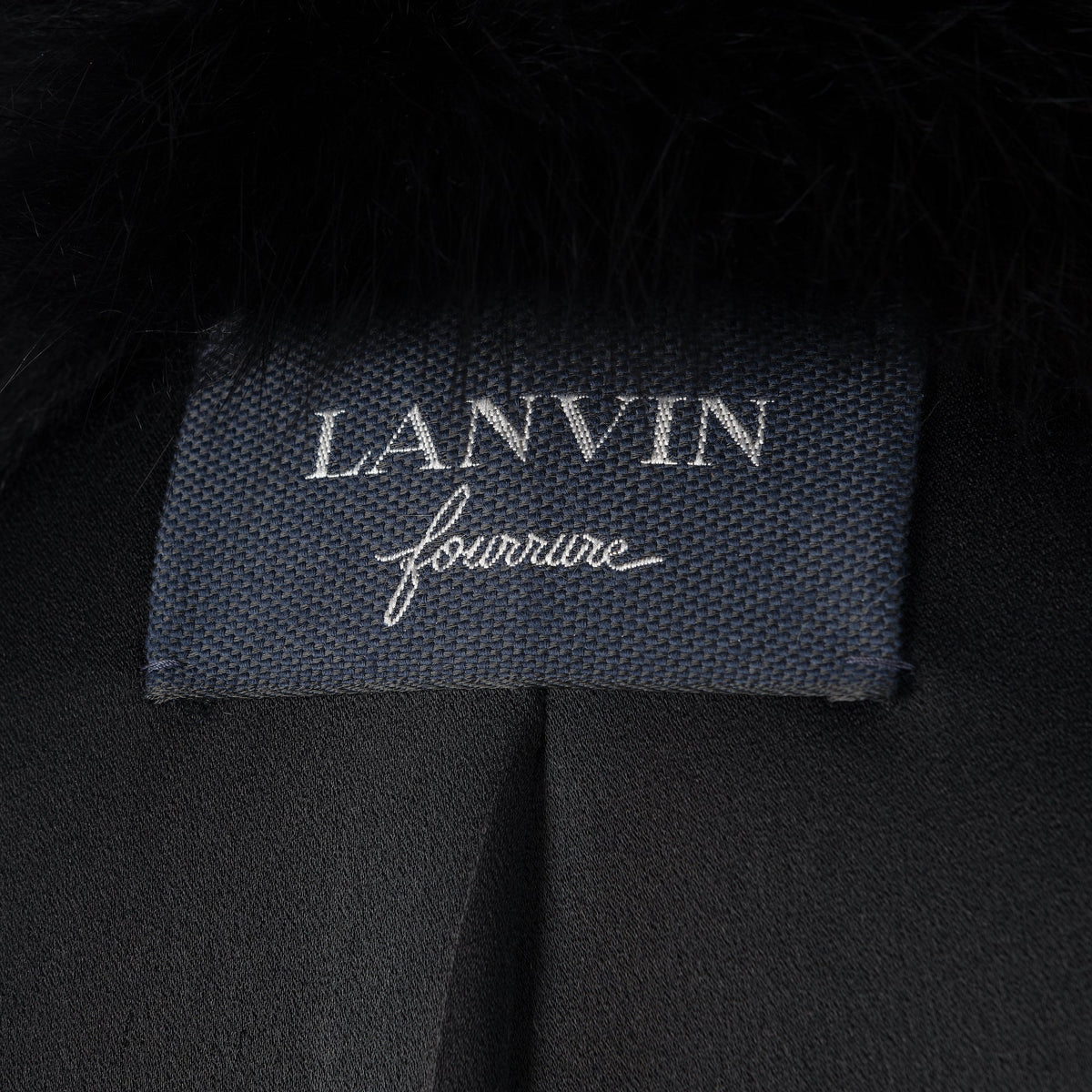 Lanvin animal print fur collar coat featuring a stylish pattern, tailored fit, and luxurious design perfect for cold weather.