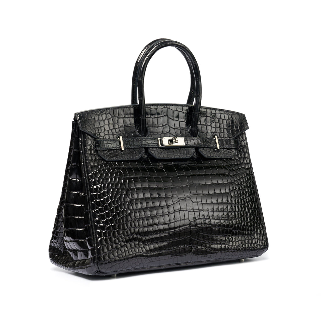 Hermès Birkin 35 Exotic Top Handle Bag with PHW in luxurious material, showcasing its elegant design and craftsmanship.
