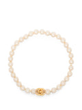 Chanel Coco Turn-Lock choker necklace featuring a pearl and CC logo pendant, stylish jewelry for elegant occasions.