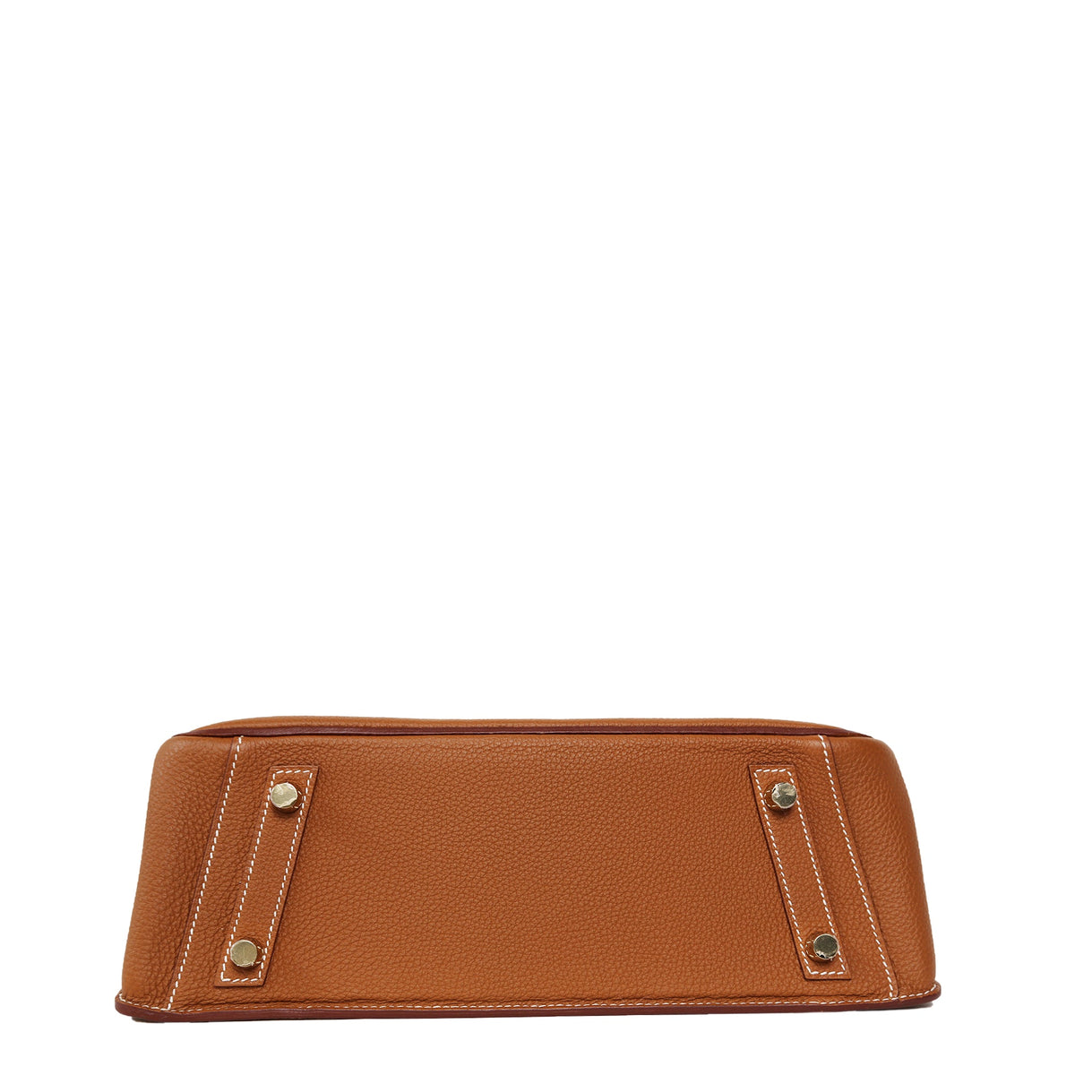 Hermès Birkin 30 Desordre Gold GHW top handle bag shown from the bottom, featuring gold hardware and luxurious leather craftsmanship.