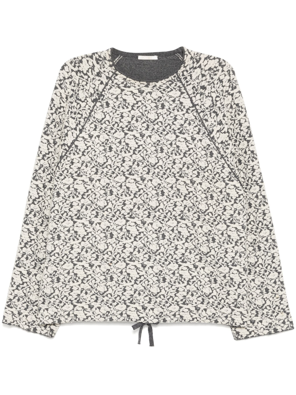 Chloé patterned jacquard wool jumper, cozy long-sleeve tops with intricate knit design, stylish winter knitwear.
