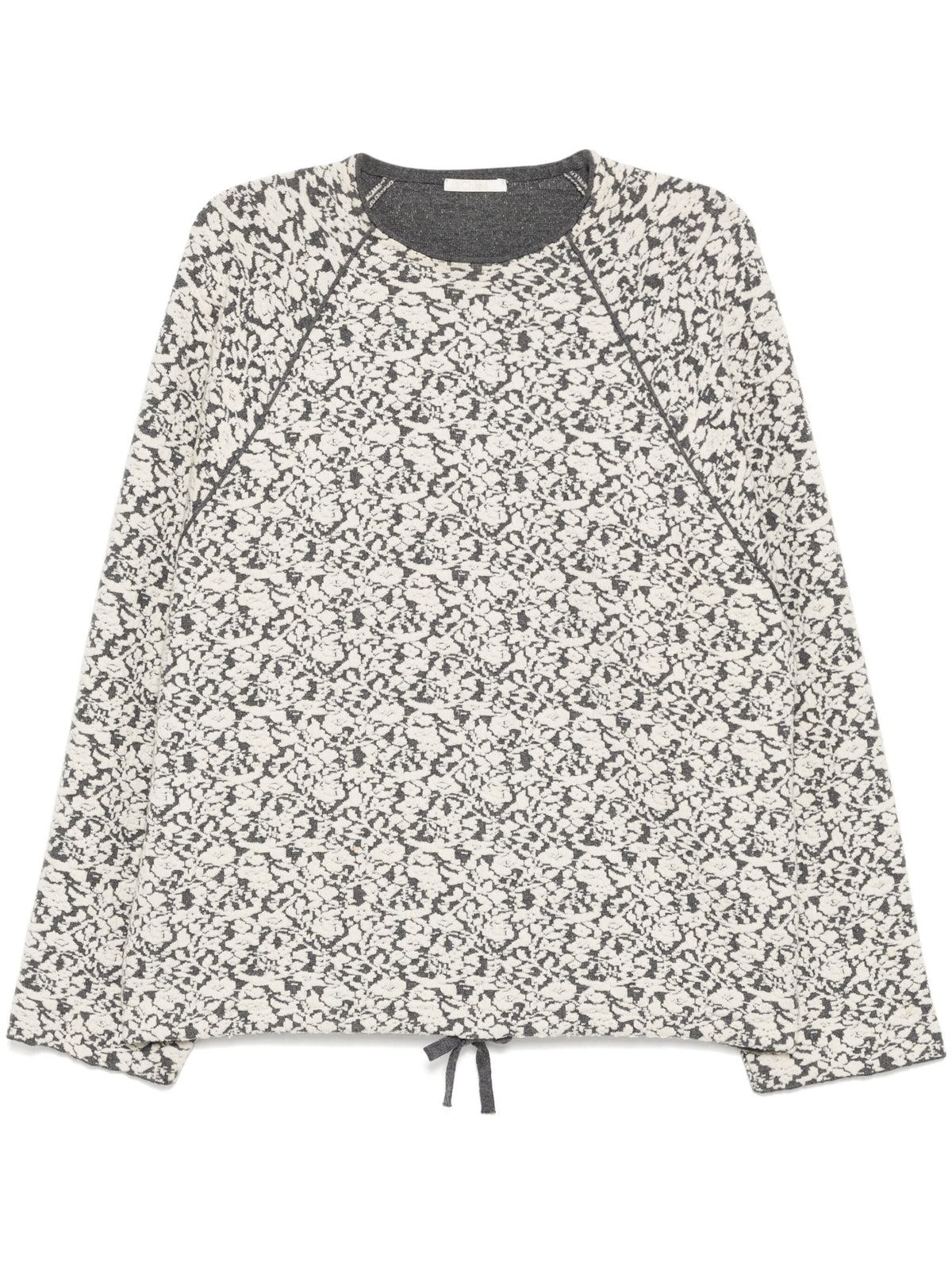 Chloé patterned jacquard wool jumper, cozy long-sleeve tops with intricate knit design, stylish winter knitwear.