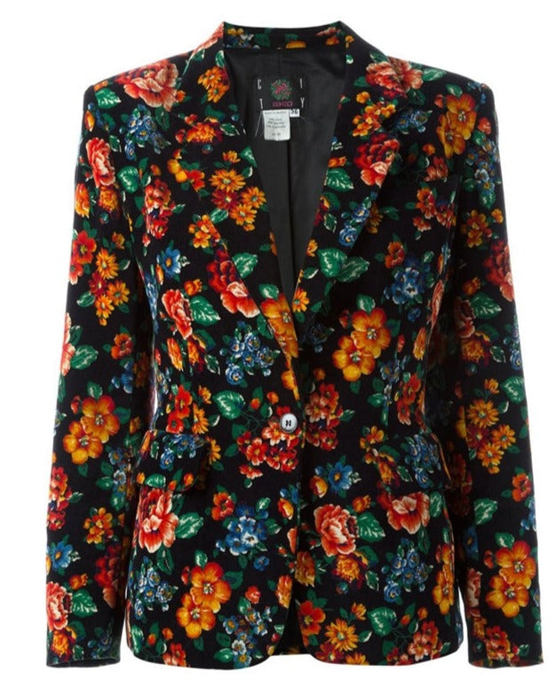 Floral print slim fit blazer from Other Designers, stylish blazer with vibrant floral pattern and tailored fit.