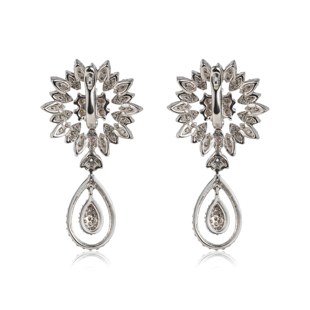 Vintage Finds dangle drop diamond earrings featuring sparkling diamonds and elegant design, perfect for formal or casual wear.