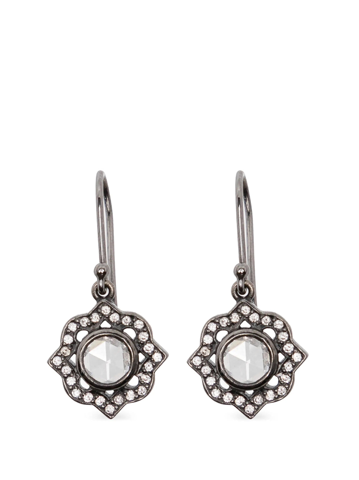 Elegant Nova Drop diamond earrings by Other Designers featuring sparkling diamond drops and sleek metal setting.
