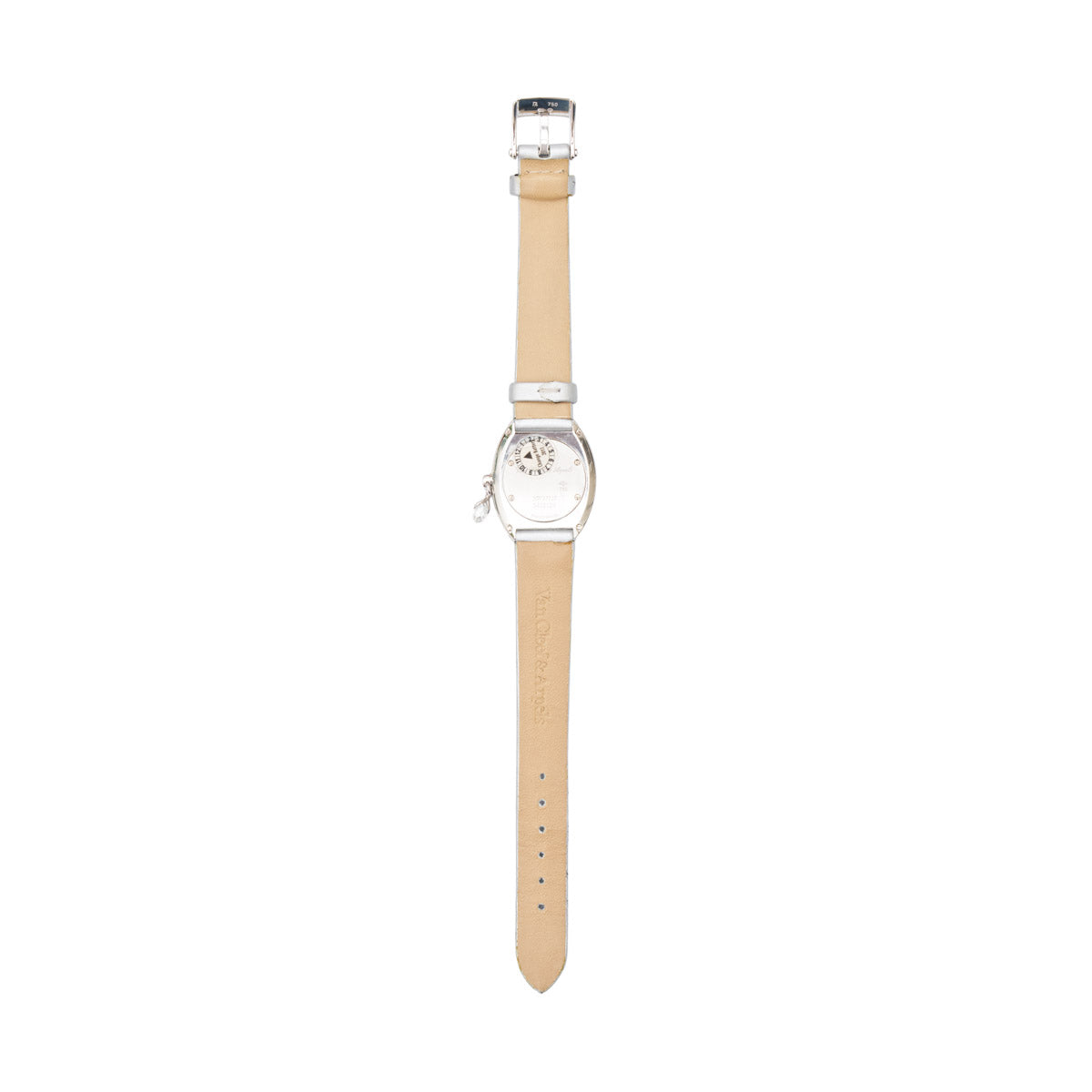 Van Cleef & Arpels gold briolette diamond pavé charm with intricate detailing, designed for elegant jewelry and watch accessories.