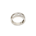 Messika Diamond Floral Ring featuring intricate floral design with sparkling diamonds on a sleek band.