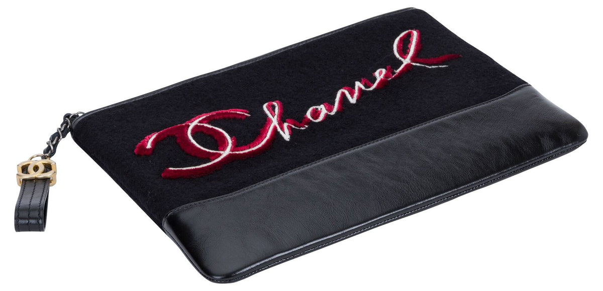 Chanel Black Paris Salzburg Clutch