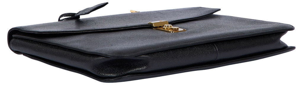 1990s Chanel Black Caviar Briefcase