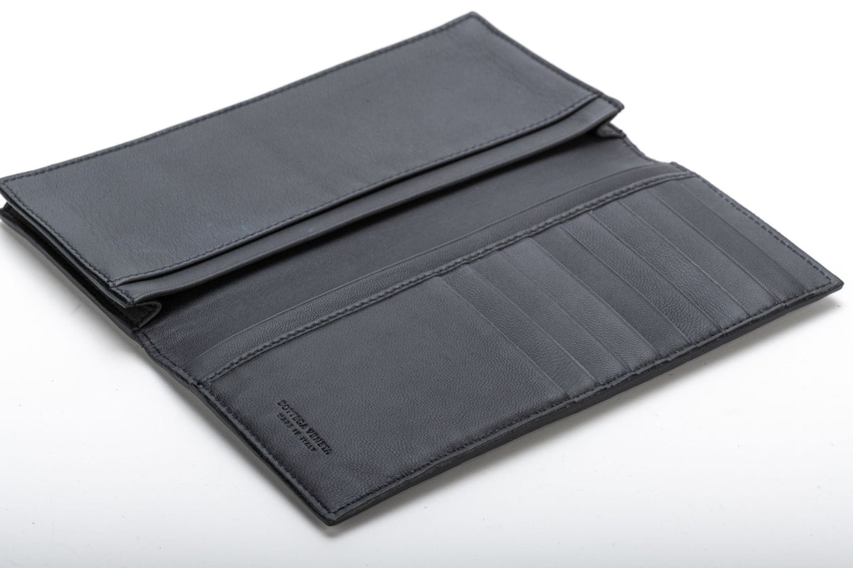 Bottega Intrecciato Gray Wallet Unisex