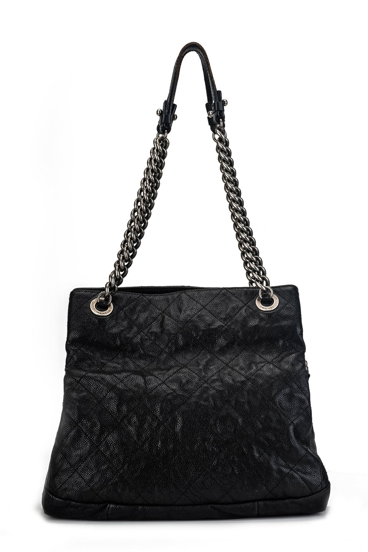 Chanel Black Caviar 3 Compartments Bag