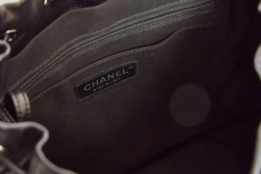 Chanel Black Quilted Lambskin Backpack