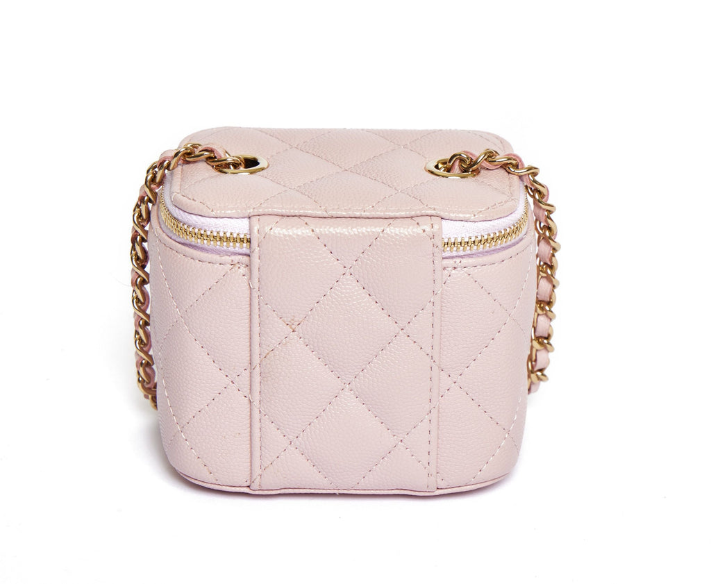 Chanel Vanity Case Caviar Blush Pink