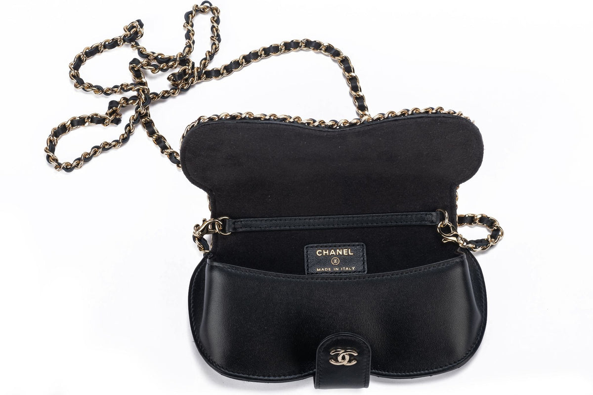 Chanel BNIB Black Sunglasses Case /Bag