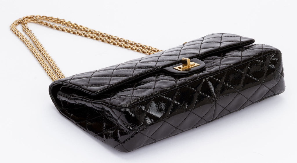 Chanel Black Patent Reissue Medium Flap