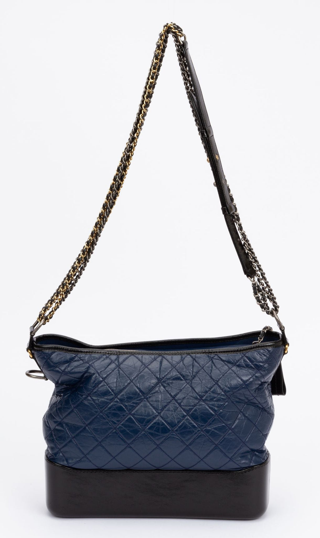 Chanel Large Blue Black Gabrielle Bag