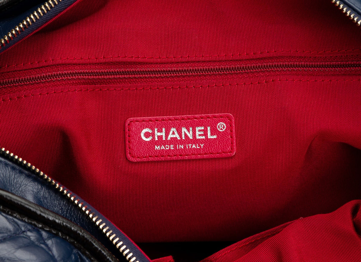 Chanel Large Blue Black Gabrielle Bag