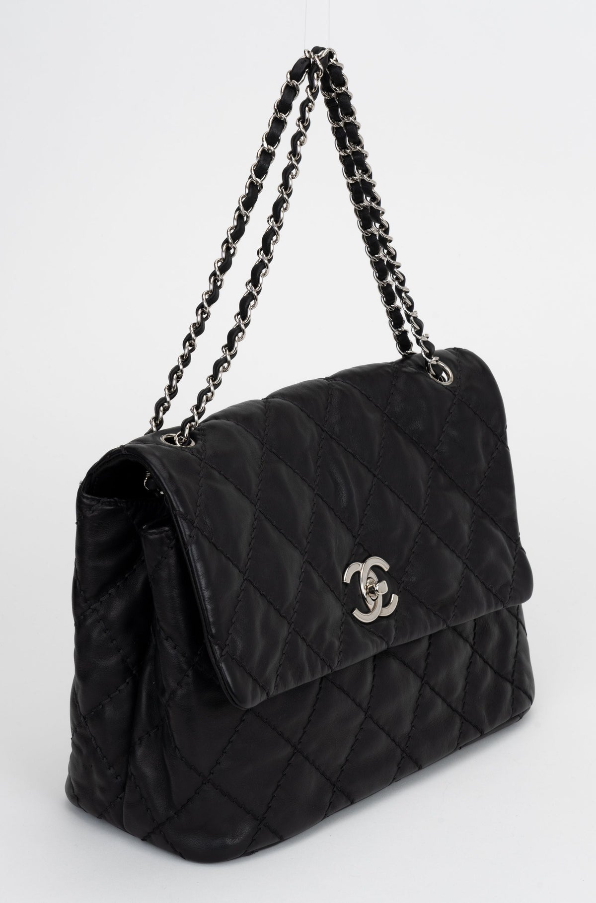 Chanel Black Quilted Large Shoulder Bag