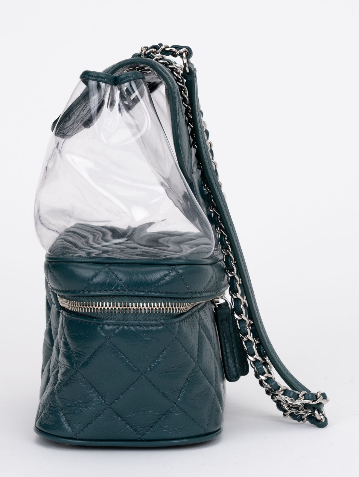 Chanel Green Pvc Shoulder Tote Bag