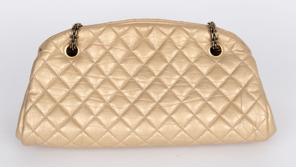 Chanel Gold Distressed Mademoiselle Bag