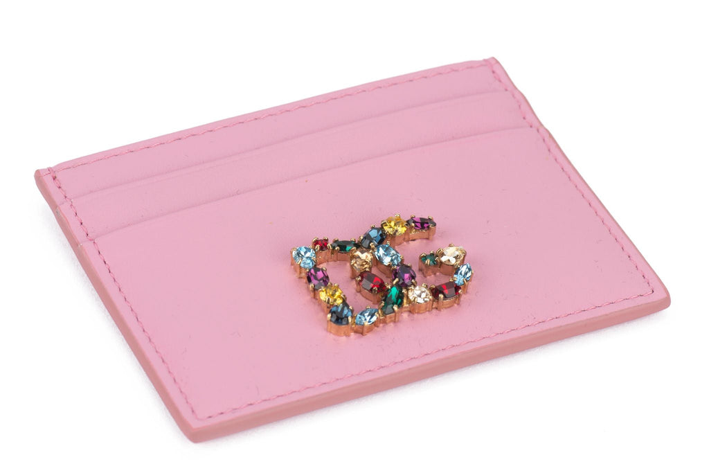 Dolce New Pink Jeweled CC Wallet
