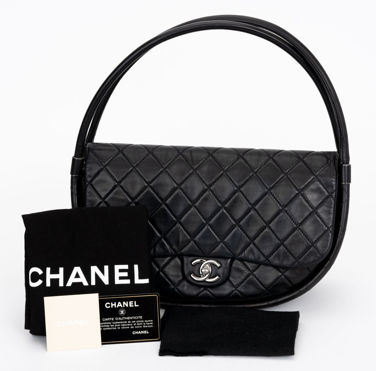 Chanel Collectible Black Hula Hoop Bag