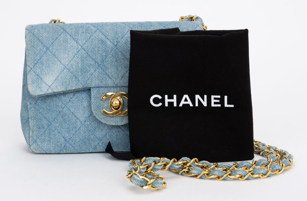 Chanel Denim Quilt Flap Crossbody