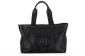 Chanel CC Perforated Leather Black Tote