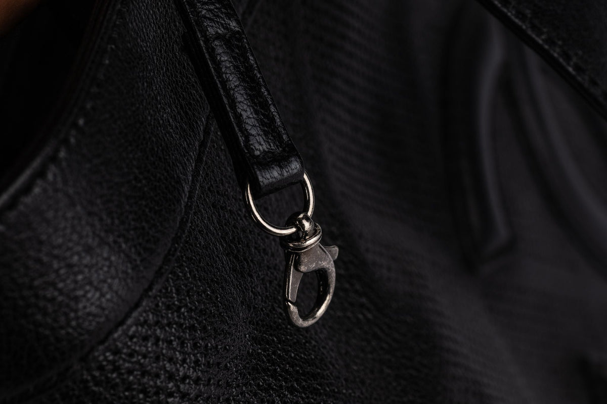 Chanel CC Perforated Leather Black Tote
