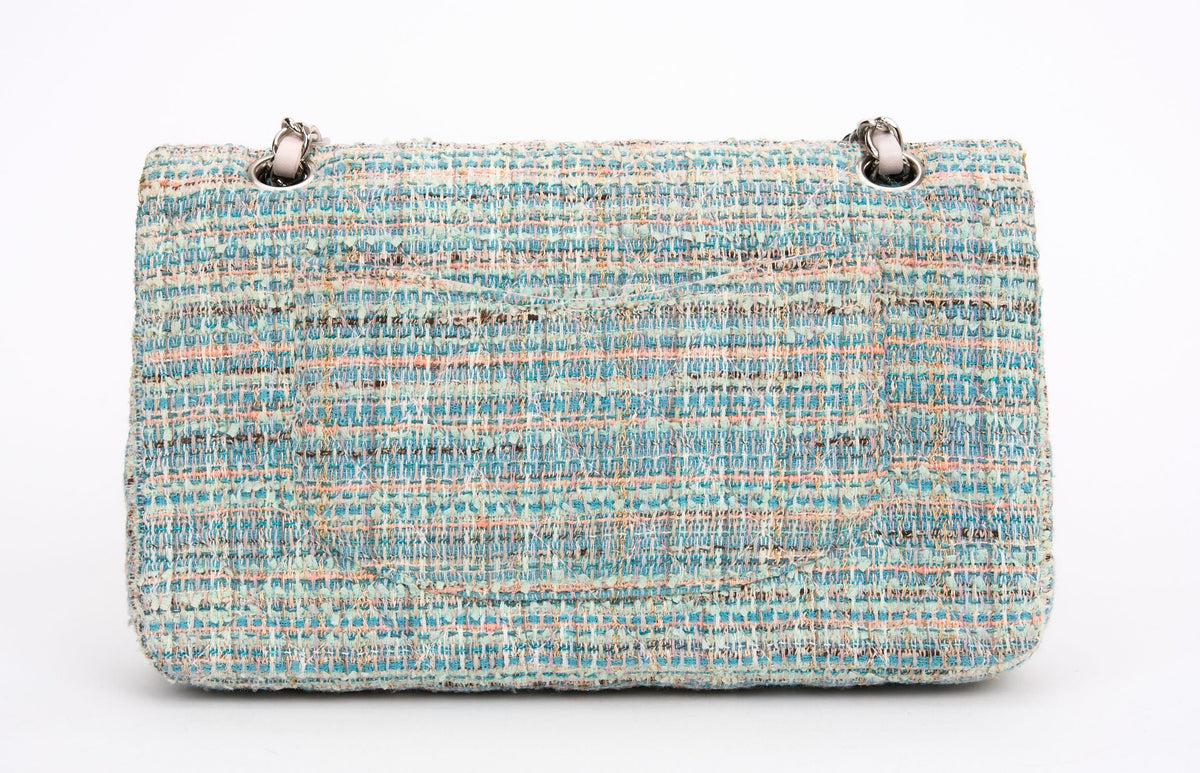 Chanel Classic Double Flap Quilted Tweed