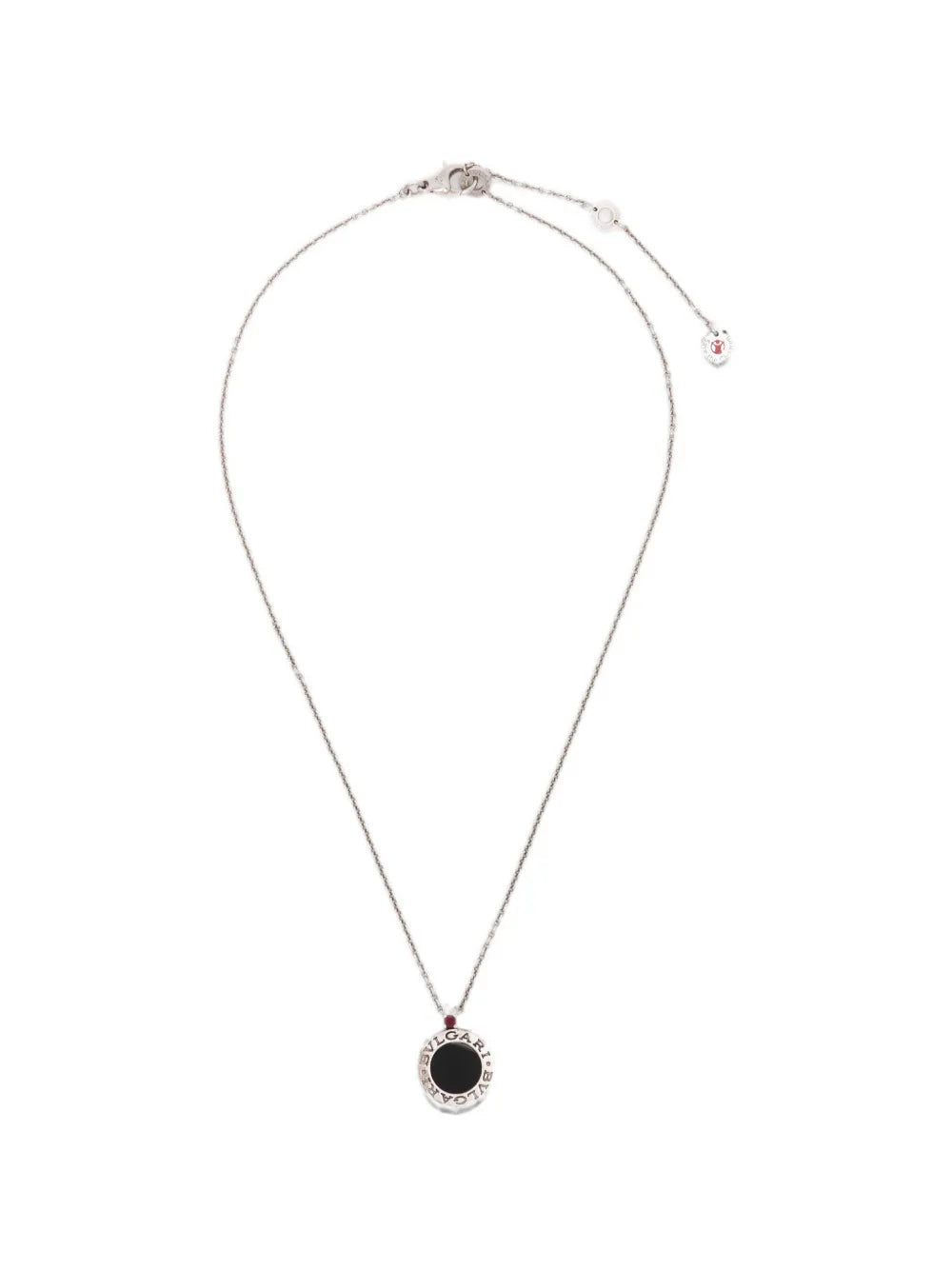Bulgari Save the Children necklace featuring a elegant chain with a Save the Children pendant in silver.