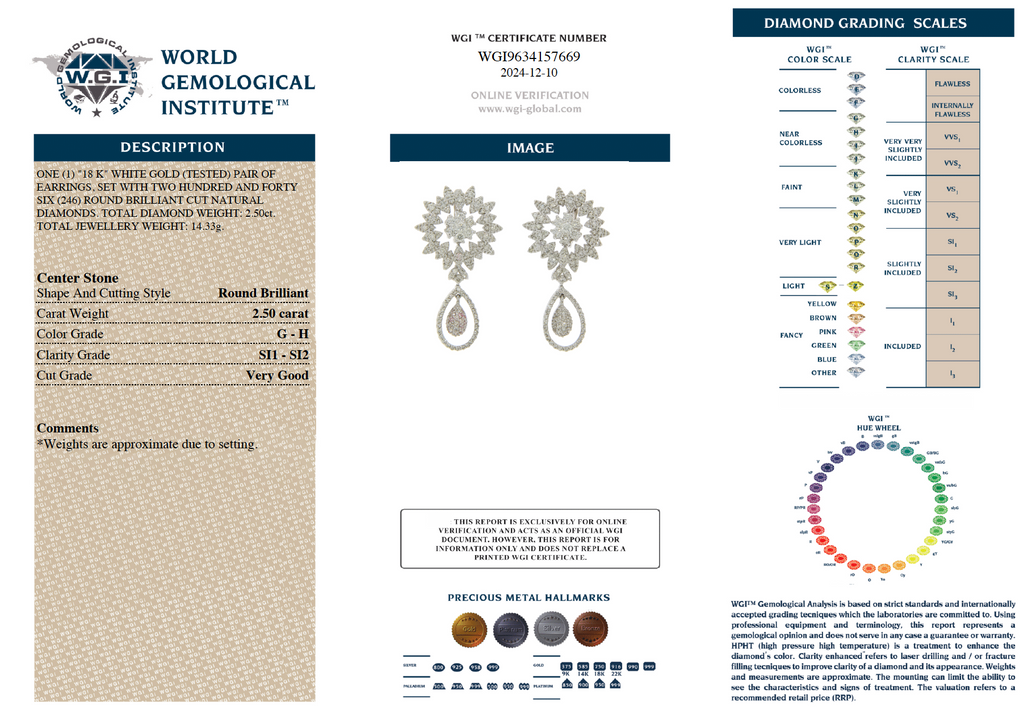 Vintage Finds dangle drop diamond earrings with sparkling gemstones and elegant silver hooks.